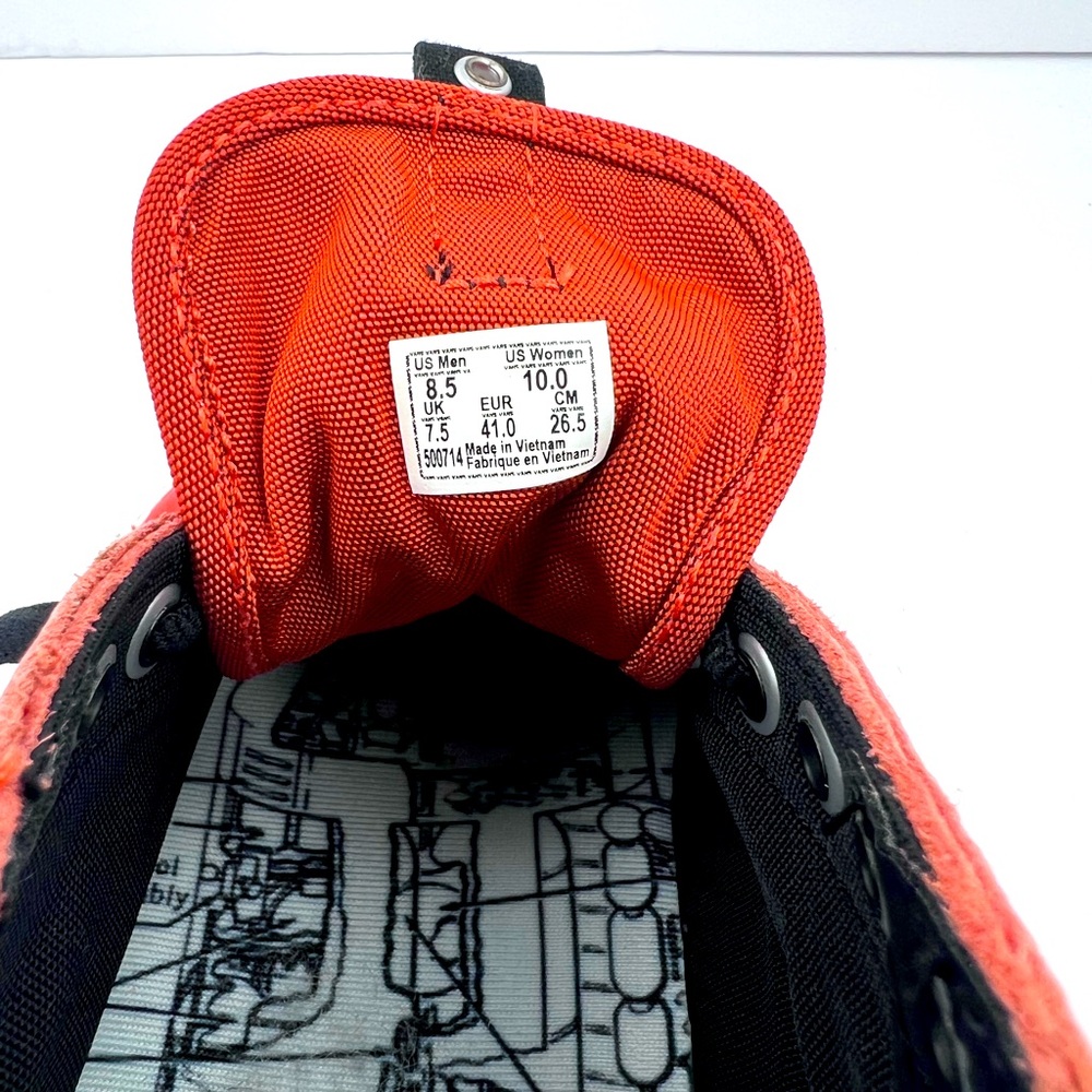 VANS OLD SCHOOL SPACE VOYAGER “FIRECRACKER ORANGE” COLLECTORS,MENS 8.5 WOMENS 10 - Picture 17 of 17